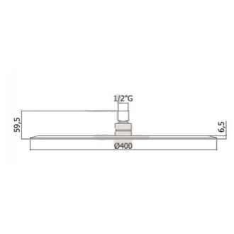 OPTIMA hlavová sprcha guľatá, ? 40 cm OPB009