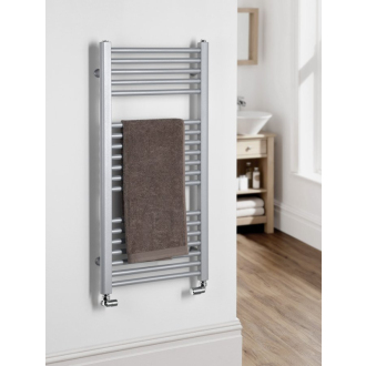 DIRECT vykurovacie teleso s bočným pripojením 450x990 mm, 426 W, strieborná štrukturálna ILS94E