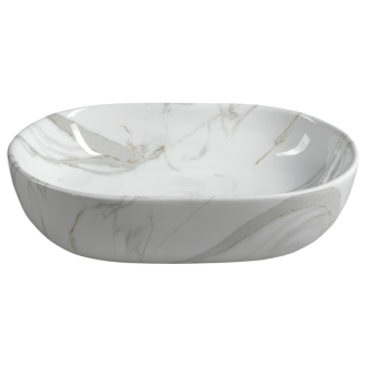 DALMA keramické umývadlo 59x14x42 cm, carrara MM417
