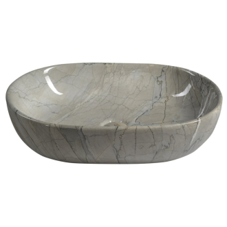 DALMA keramické umývadlo 59x14x42 cm, grigio MM413