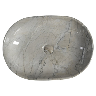 DALMA keramické umývadlo 59x14x42 cm, grigio MM413