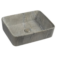 DALMA keramické umývadlo 48x13x38 cm, hranaté, grigio MM513