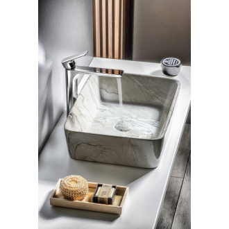 DALMA keramické umývadlo 48x13x38 cm, hranaté, grigio MM513