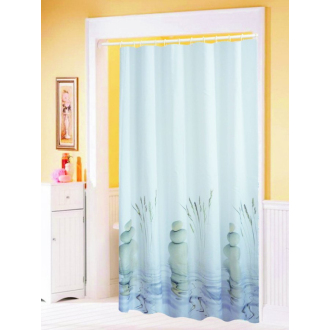Aqualine Záves 180x200cm, 100% polyester, kamene vo vode 23032
