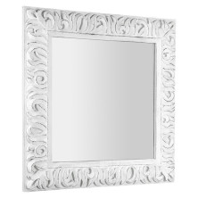 ZEEGRAS zrkadlo v ráme, 90x90cm, biela IN395