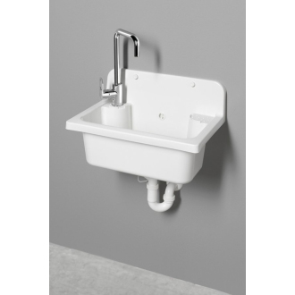 Aqualine Závesná výlevka 55x37cm, plast, biela PI5052