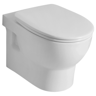 ABSOLUTE závesná WC misa, Rimless, 50x35 cm, biela 10AB02002