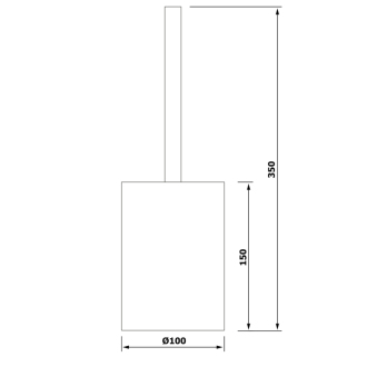 BAMBUS WC kefa na postavenie, bambus BI004