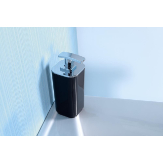 Aqualine SEVENTY dávkovač mydla na postavenie, čierna 638214