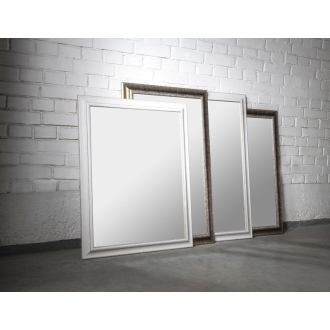 AMBIENTE zrkadlo v drevenom ráme 720x920mm, starobiela NL705