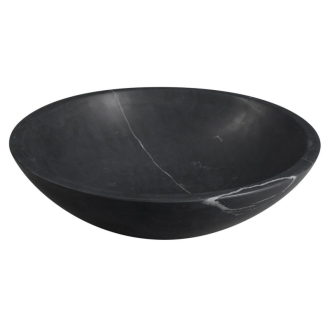 BLOK kamenné umývadlo o 40x12 cm, čierny Marquin, matný 2401-35