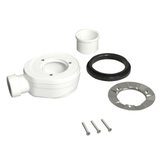 FLEXIA vaničkový sifón, priemer 90mm, DN40, okrúhla krytka čierna 91432