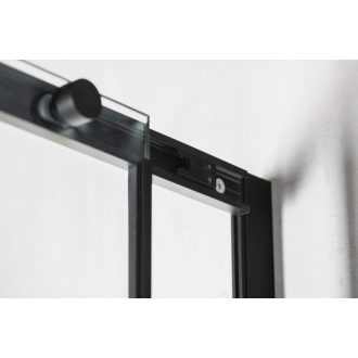ALTIS LINE BLACK štvorcový sprchovací kút 900x900 mm, rohový vstup, číre sklo