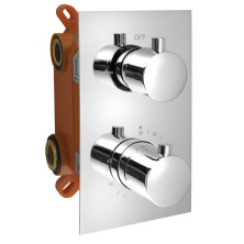 KIMURA podomietková sprchová termostatická batéria, box, 2 výstupy, chróm KU382