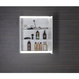 BATU galerka 60x71x15 cm, 2x LED osvetlenie, biela 1141120