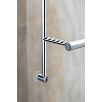 Závesný držiak uterákov na sprchovú zástenu 600x730x125mm, chróm 1301-09