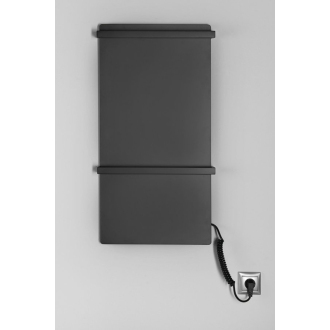 ELMIS elektrický sušiak uteráka 400x800mm, 120W, hliník, cierna mat EB430
