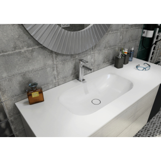 IMPALA umývadlo pod dosku 588x166x355mm, Rockstone, biela mat IM540