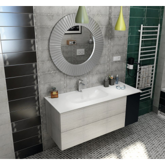 IMPALA umývadlo pod dosku 588x166x355mm, Rockstone, biela mat IM540