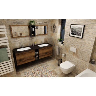 IMPALA umývadlo pod dosku 588x166x355mm, Rockstone, biela mat IM540