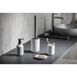 CHLOÉ WC kefa na postavenie, biela mat CH028