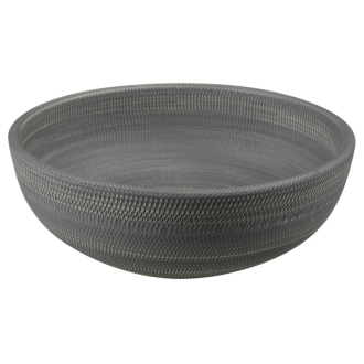 PRIORI keramické umývadlo, priemer 41 cm, 15 cm, sivá so vzorom PI024