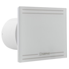GLASS kúpeľňový ventilátor axiálny, 8W, potrubie 100mm, biela GS101