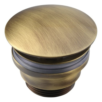 Umývadlová výpusť 5/4“, neuzatvárateľná, veľká krytka, hr.5-55mm, bronz UD52592