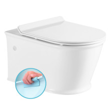GALIA závesná WC misa, Rimless, 37x54,5 cm, biela PC081