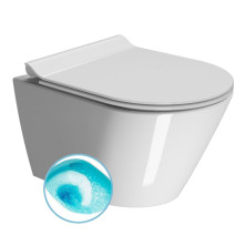 KUBE X závesná WC misa, Swirlflush, 50x36 cm, biela ExtraGlaze 941611