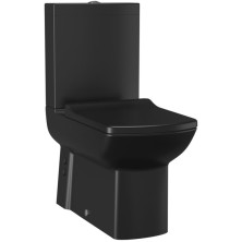 LARA WC kombi, spodný/zadný odpad, čierna mat LR360