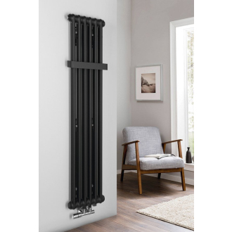 FEDE vykurovacie teleso 1500x306 mm, 6 seg., čierna mat IR191