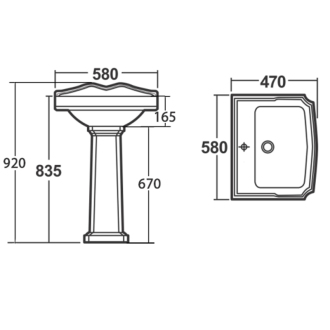 Aqualine ANTIK stĺp AK103