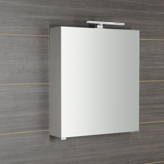 RIWA galerka s LED osvetlením, 50x70x17cm, biela lesk RIW050-0030