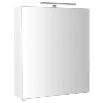 RIWA galerka s LED osvetlením, 60x70x17cm, biela lesk RIW060-0030