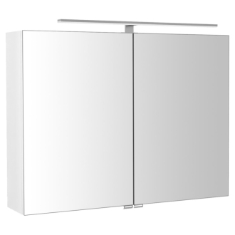 RIWA galerka s LED osvetlením, 81x70x17cm, biela lesk RIW080-0030