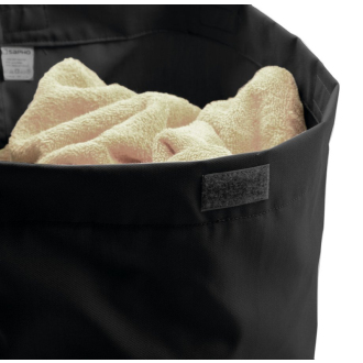 Bielizňový kôš do skrine 310x500x230mm, suchý zips, čierna UPK350B