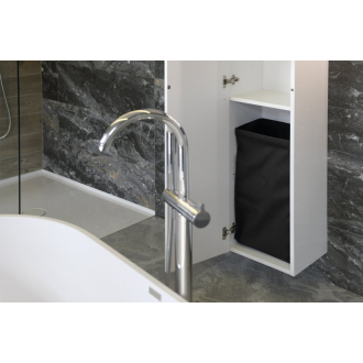 Bielizňový kôš do skrine 310x570x230mm, suchý zips, čierna UPE600B