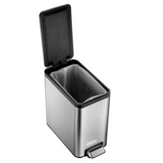ECOSLIM odpadkový kôš pedálový 8l, Soft Close, nerez mat DR509