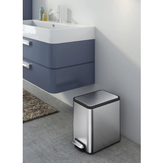 ECOSLIM odpadkový kôš pedálový 8l, Soft Close, nerez mat DR509