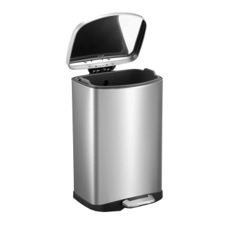 DELLA odpadkový kôš pedálový 6l, Soft Close, nerez mat DR510