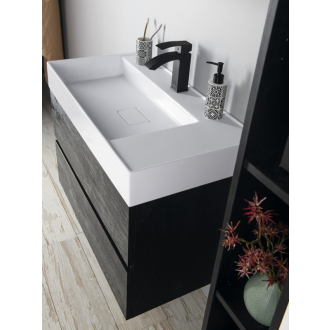 GODIVA umývadlo 83x44cm, liaty mramor, biela GU083L