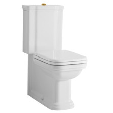 WALDORF WC kombi, spodný/zadný odpad, biela-bronz WCSET18-WALDORF