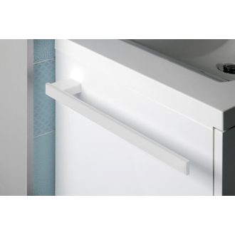 BELLA držiak uterákov 400x25x70mm, biela FA311W