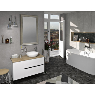 ODETTA umývadlová skrinka 67x50x43, 5cm, dub strieborný DT070-1111