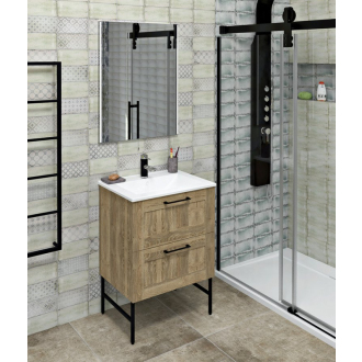 AMIA podperné nohy 60x240-250x430mm, lakovaná oceľ, čierna mat, 2ks 30319
