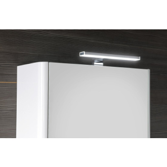LUCIE galerka s LED osvetlením, 55x70x17cm, biela LU055-0030