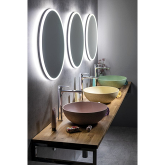 VISO okrúhle LED podsvietené zrkadlo, priemer 60cm VS060