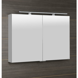 MIRRÓ galerka s LED osvetlením, 100x70x16cm, biela MC100-0030