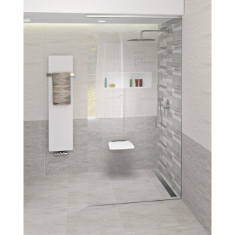 INSERTA zapustená polica do obkladu, 810x270 mm, liaty mramor, biela 1301-82